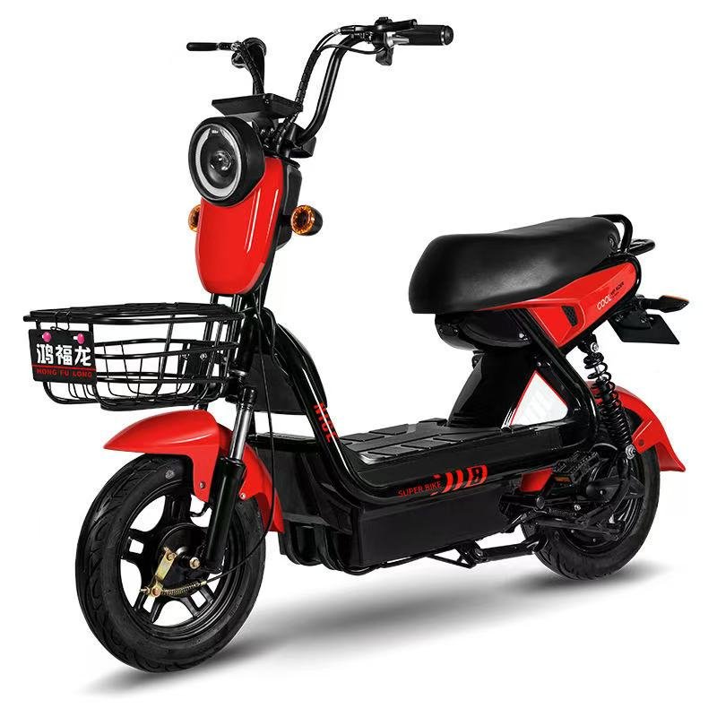 Hot Sale 500W Electric Bicycle Convenient Fast 48V Drum Brake for Urban Rural Cycling Steel Frame 36V Lead Acid Battery