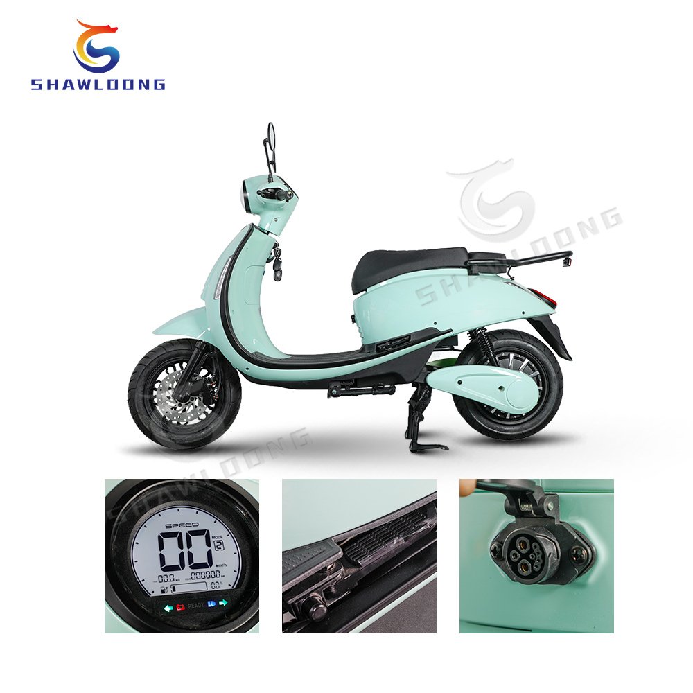 Chinese 1000W Moped Electric Scooter with Pedal Open Body Motorized Cargo/Passenger Moped 72V/60V Drum Brake