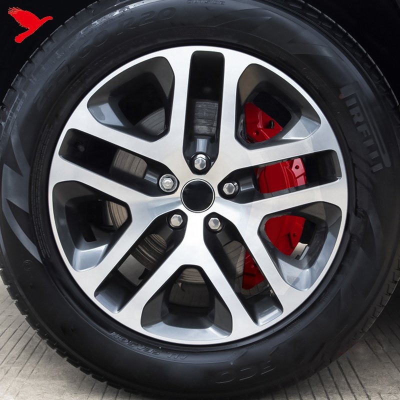 Car Exterior Accessories Front & Rear Brake Disc Caliper Covers Red Aluminum Alloy for Land Rover Defender 110 2020-2024