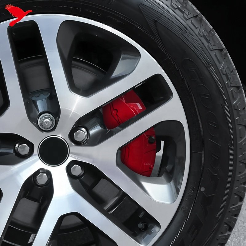 Car Exterior Accessories Front & Rear Brake Disc Caliper Covers Red Aluminum Alloy for Land Rover Defender 110 2020-2024