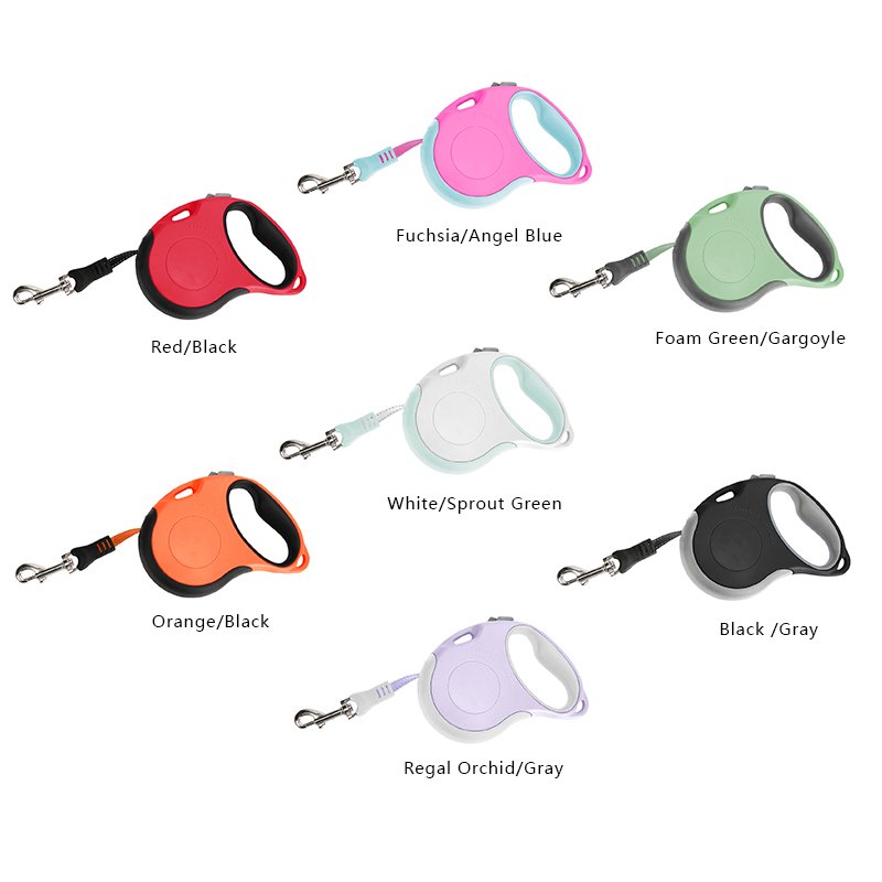Truelove Durable 5M Dog Leash with Shoulder Strap Reflective S/M Quick Brake Hands-Free Dog Leash