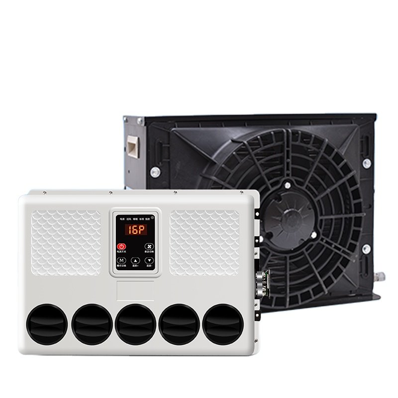 High Quality Split Truck Air Conditioner Parking Cooler 12V 24V Electric Packsack Air Conditioner for Truck RV Boat
