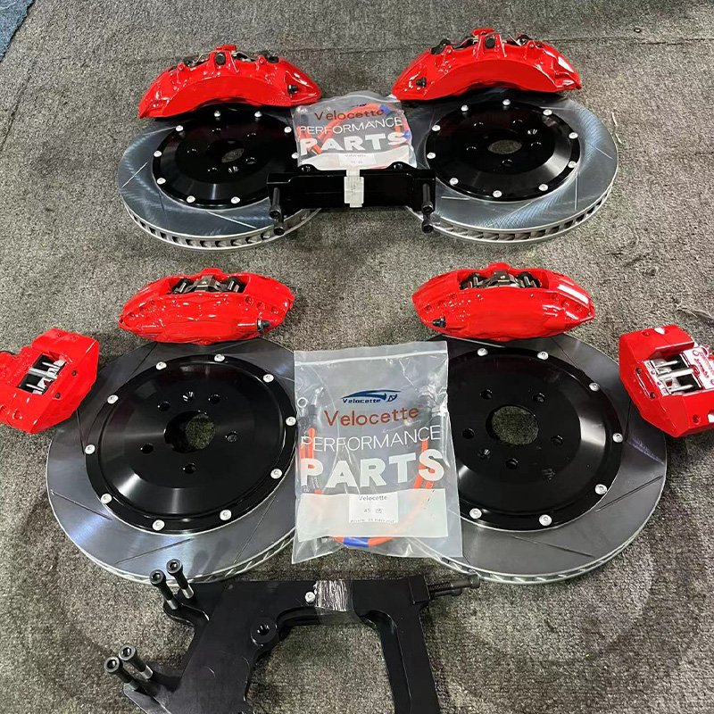 Brake Caliper Kit Front V6 6-pot Rear F40 4 Pistons with Parking Caliper for honda civic Fn2 Type R Mercedes W205 Amg BMW F90 M5