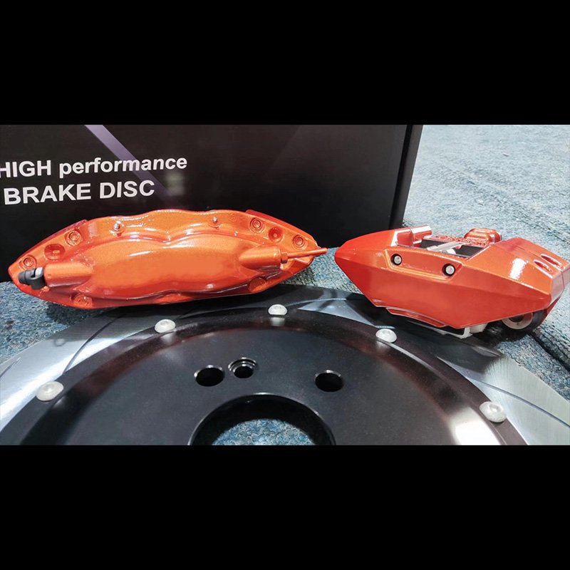 Brake Caliper Kit Front V6 6-pot Rear F40 4 Pistons with Parking Caliper for honda civic Fn2 Type R Mercedes W205 Amg BMW F90 M5