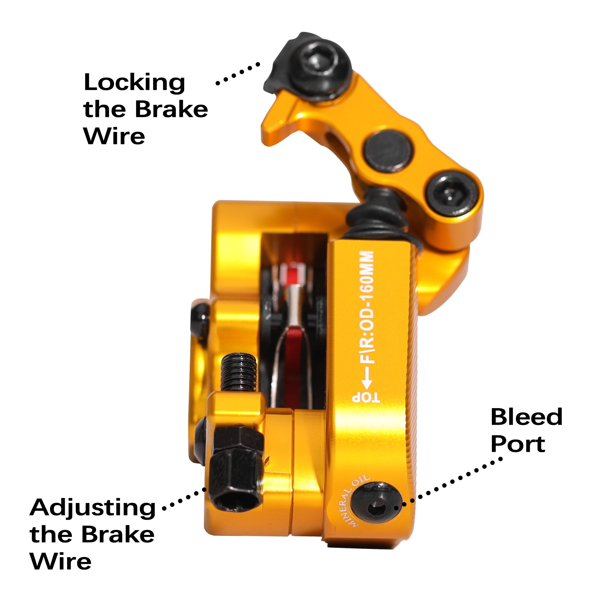 DYISLAND XT-8 Road Bike Line Pulling Hydraulic Disc Brake,cable Oil Disc Brakes Front and Rear Hydraulic Disc Brake