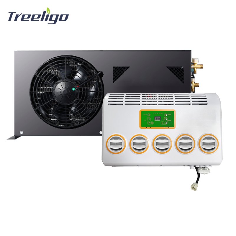 Auto AC Accessories Universal Wholesale Electric Parking air Conditioning Portable 12V 24V Split-Type Excavator Air Conditioner