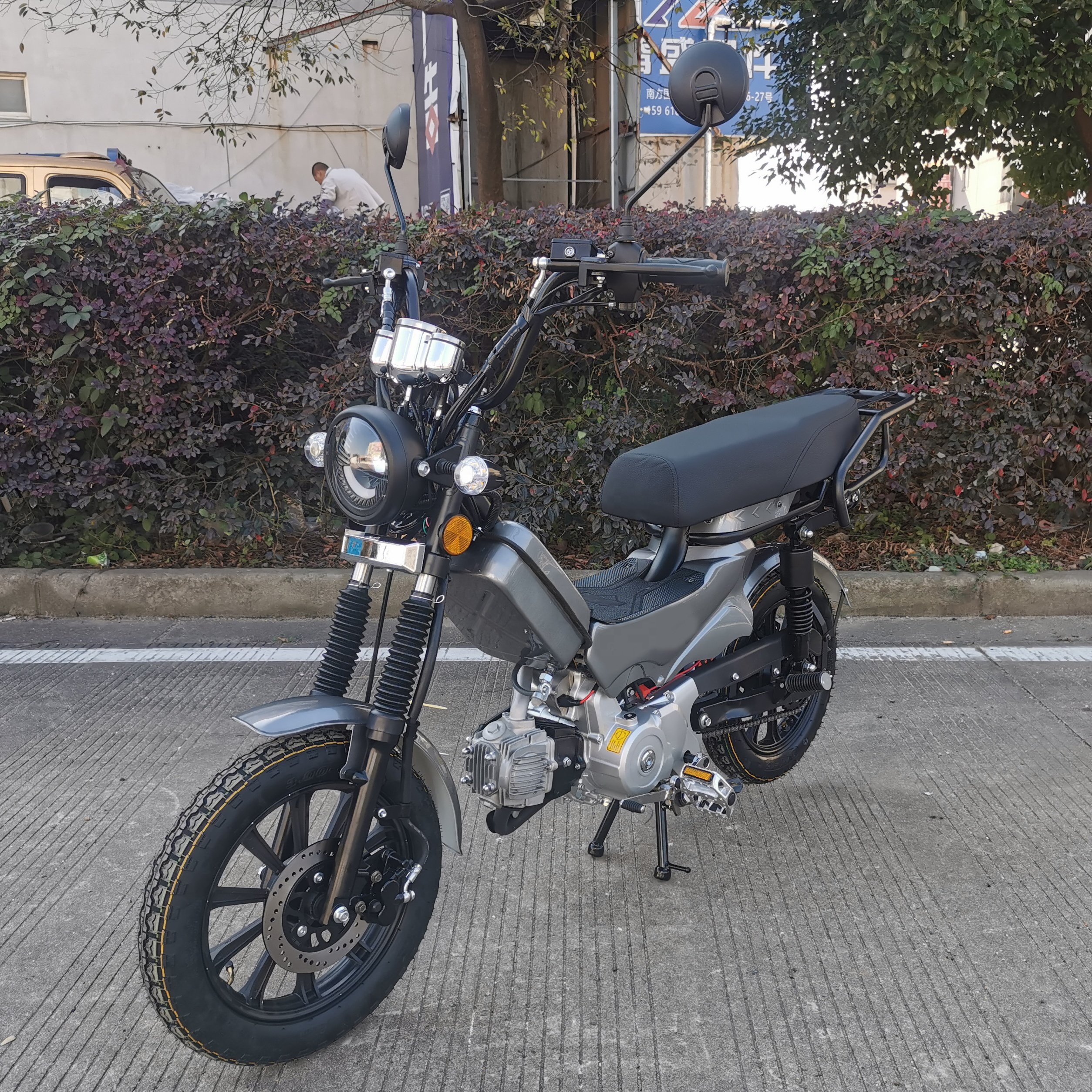 Cheap Price 4 Gear Moped LED Lights Euro5 50cc 110cc Front and Rear Disc Brakes Scooter 50cc Euro 5 Minibike with Pedal