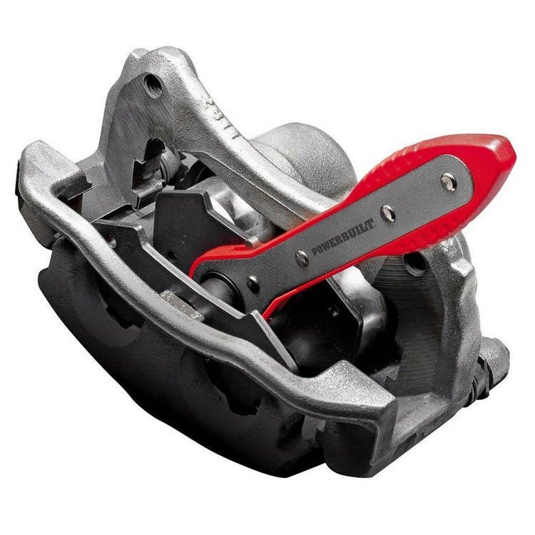 Brake Ratcheting Caliper Piston Press Tool Spreader Pad Swing Ratchet Wrench Expander for Single Twin Quad Piston Disc Brake