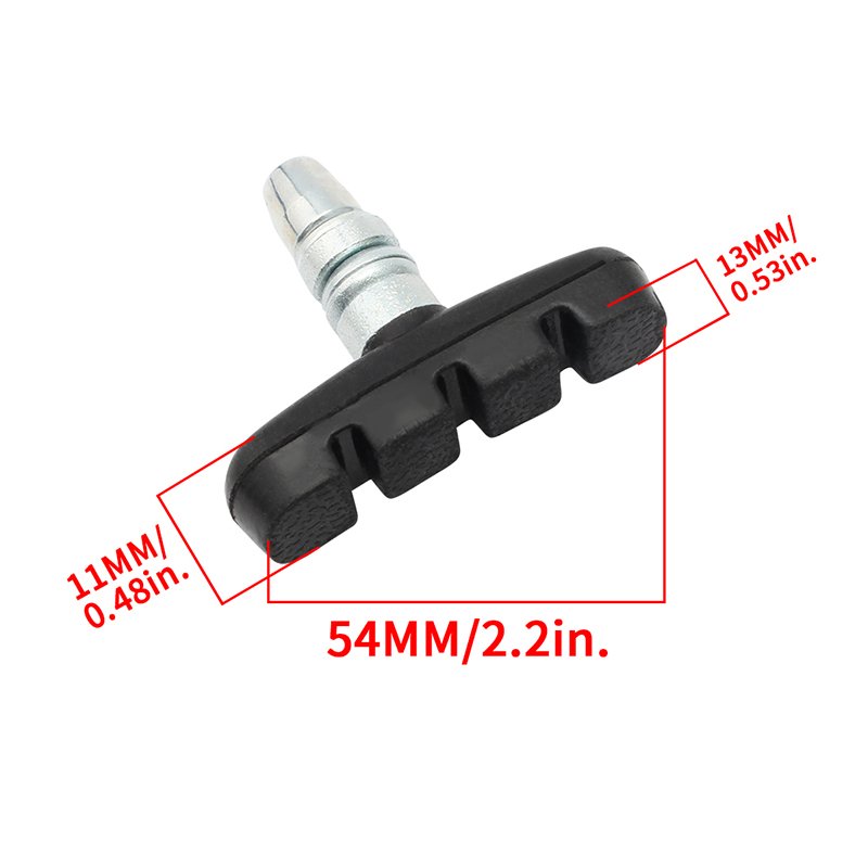 19209 MUQZI 54mm Folding MTB Road Bike V Brake Shoes Bicycle V-Brake Pads Rubber Blocks