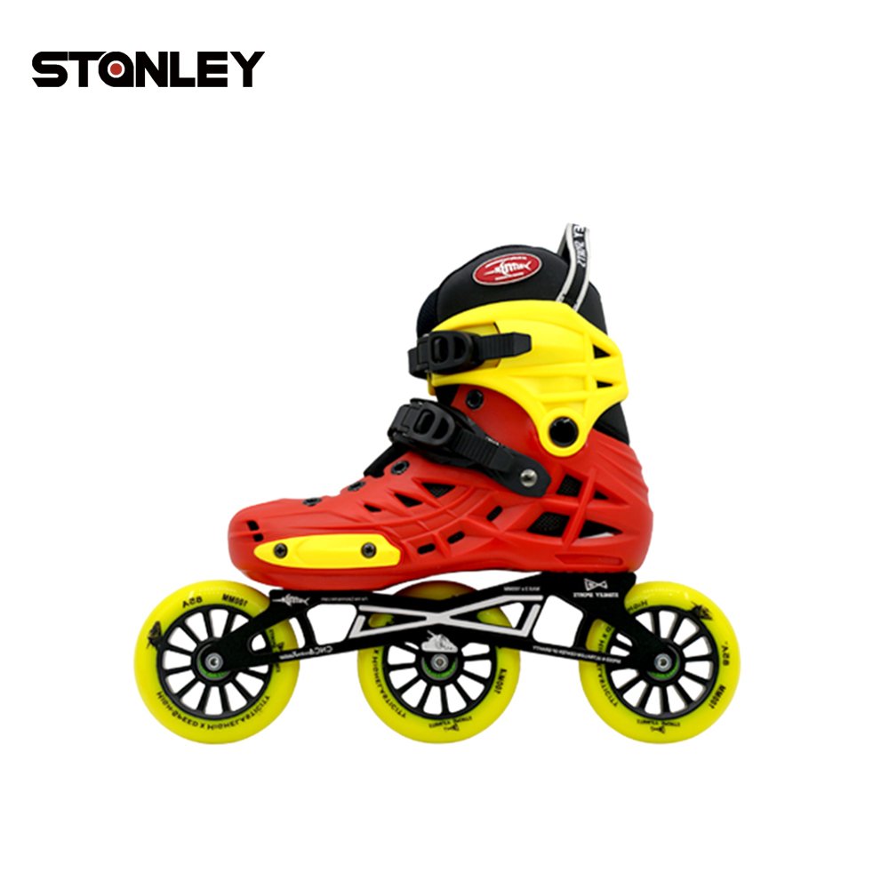 Hard Boot Roller Skates Speed Patines Enlines Professional 110mm Skate Wheel Full Custom Inline Speed Professional 3 Wheel Skate