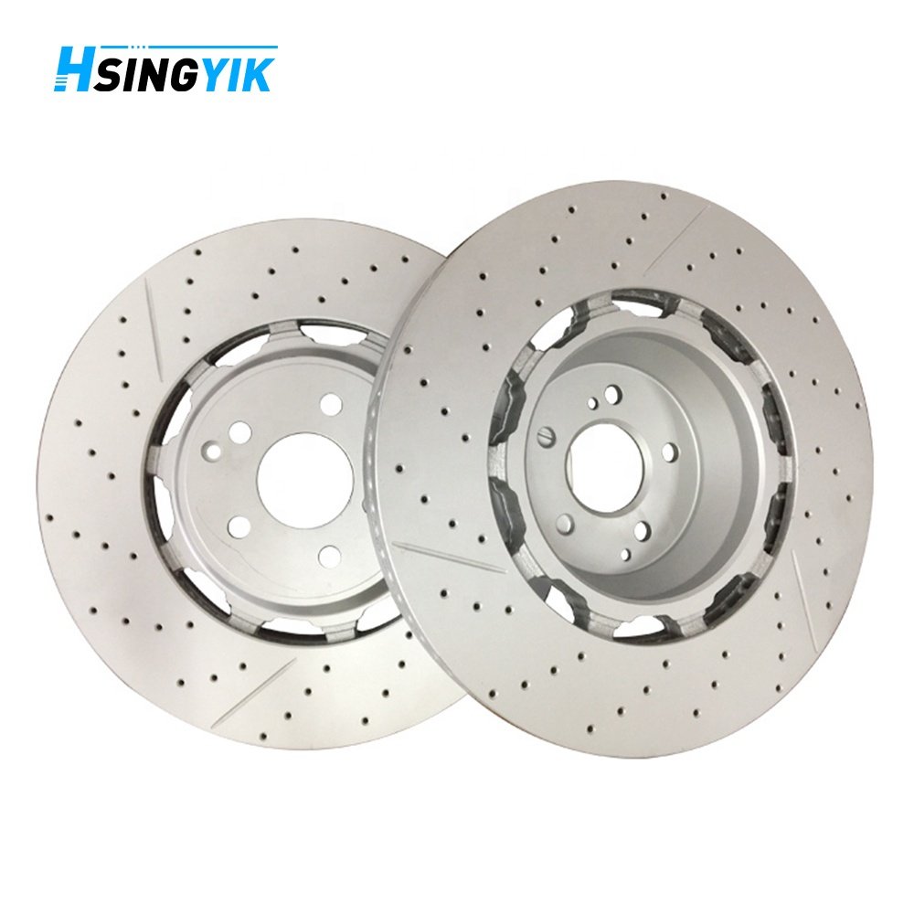 Front Universal Breaks Pads Gray Iron 390x36MM Brake Disc Rotors for MERCEDES BENZ S-CLASS W222 V222 X222 AMG S63 A2224212612