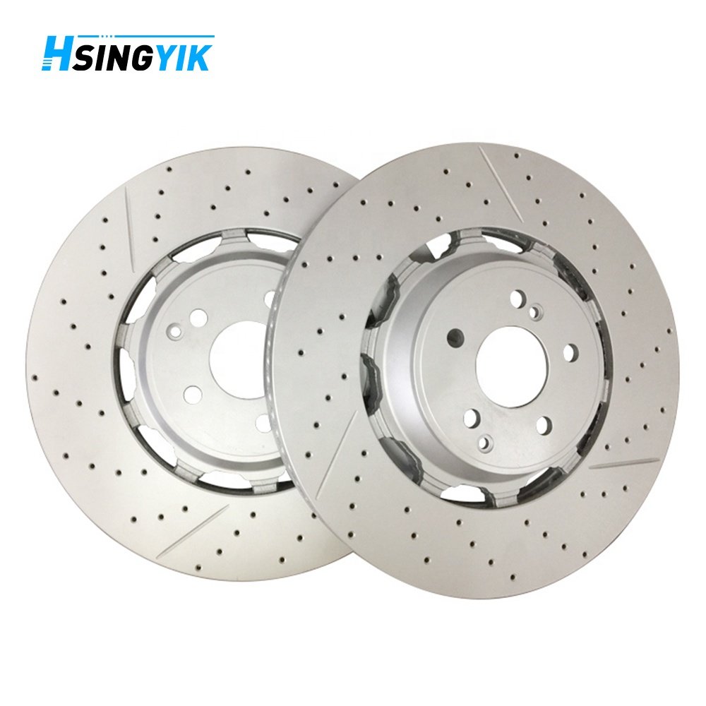 Front Universal Breaks Pads Gray Iron 390x36MM Brake Disc Rotors for MERCEDES BENZ S-CLASS W222 V222 X222 AMG S63 A2224212612