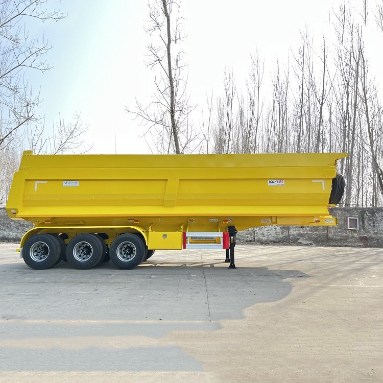 Factory Direct Sale Hydraulic Cylinder 3 Axle 30 40 50 Ton 8x4 Rear Trailer Tipper Truck Dump Semi Trailers