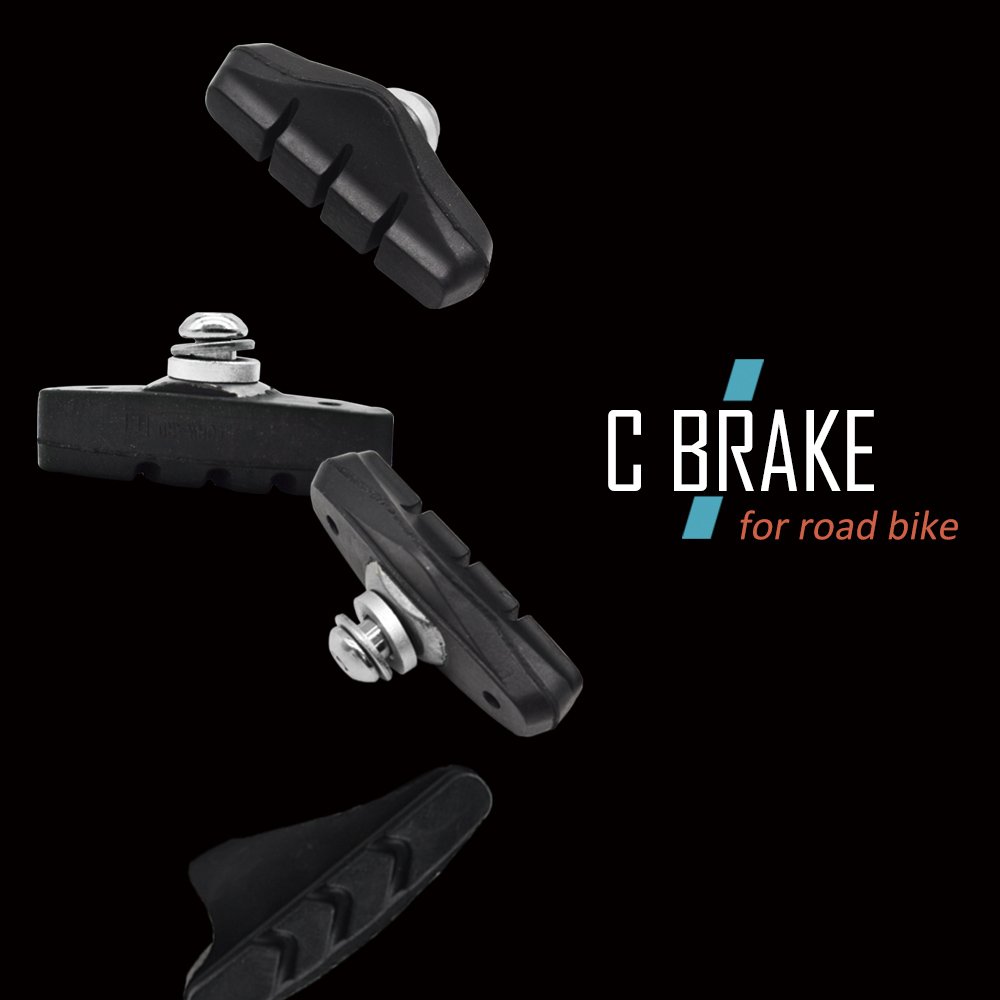Road Bike Bicycle Cycle Brake Caliper Rubber Pads Shoes Blocks for Shimano C-Brake Caliper