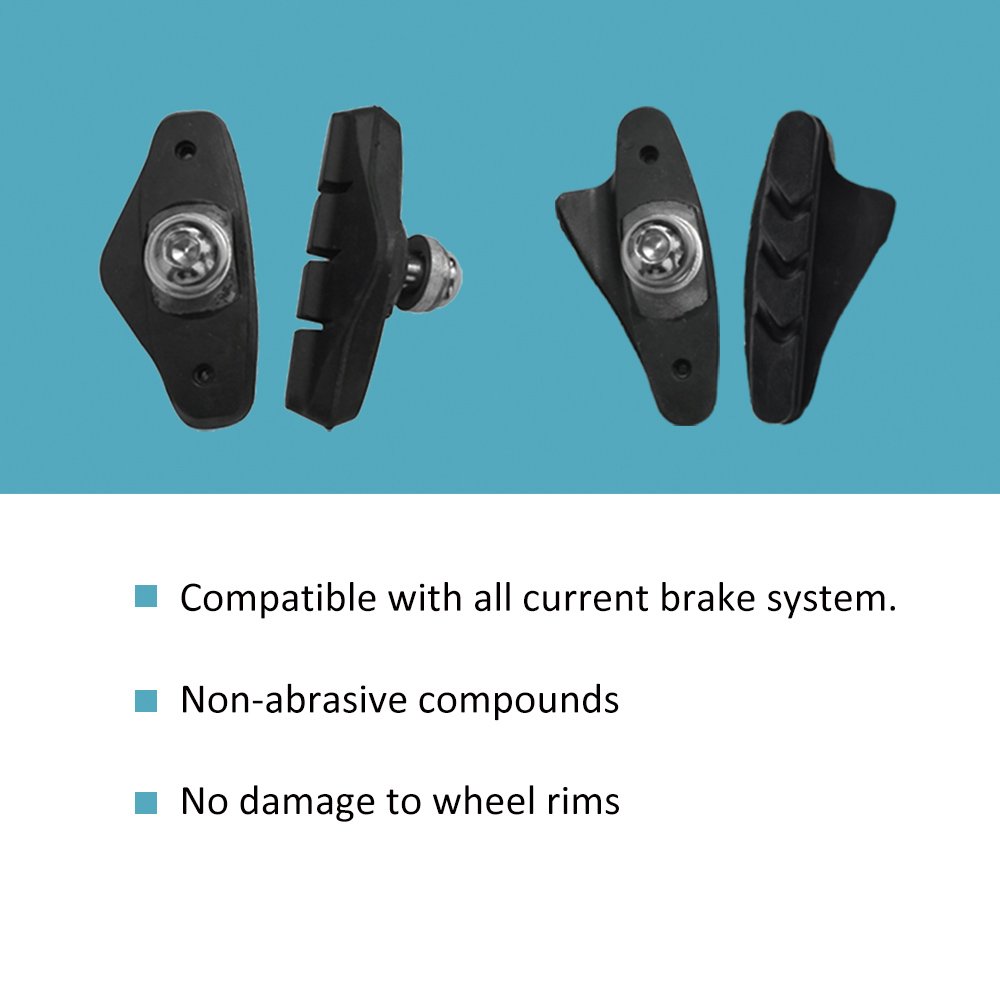 Road Bike Bicycle Cycle Brake Caliper Rubber Pads Shoes Blocks for Shimano C-Brake Caliper