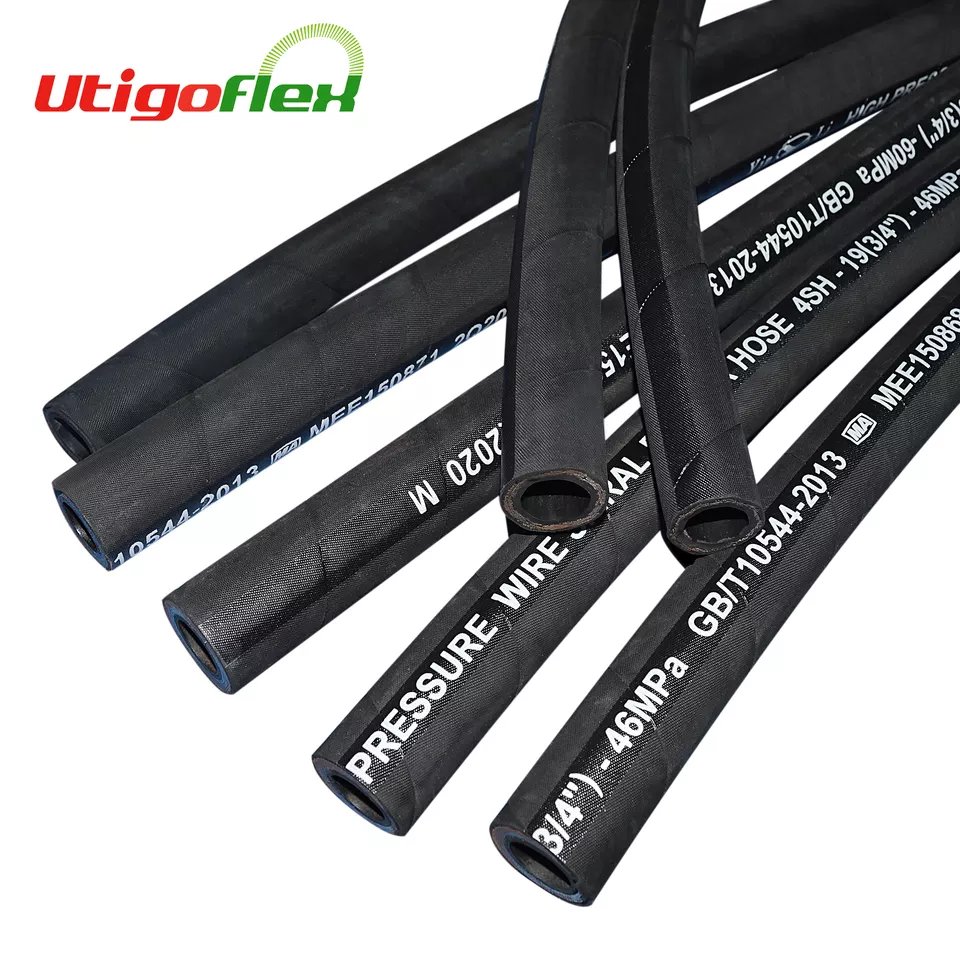 Fuel Oil Auto Motorcycle Brake Hoses High Pressure Washer Hose Flexible Hydraulic Rubber Hose