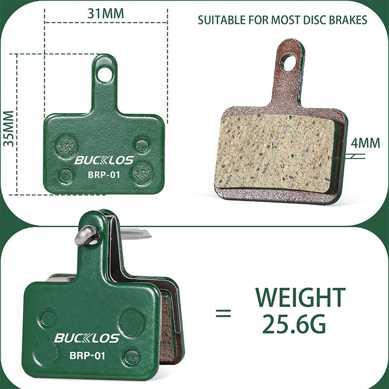 OEM/ODM BUCKLOS Ceramic Bicycle Hydraulic Disc Brake Pads MTB Brake Pad Wear-resistant Mountain Bike Disc Brake Pads