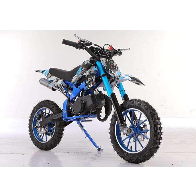 Wholesale Double Disc Brake Petrol Powered Pull Start 2 Stroke Mini Dirt Bike 49cc for Kids