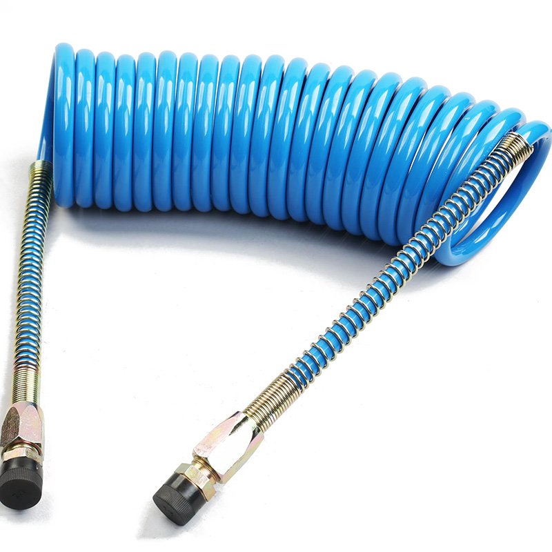 Air Brake Coils with Fittings for Trailers Essential Parts & Accessories PA12 Material Spiral Hose