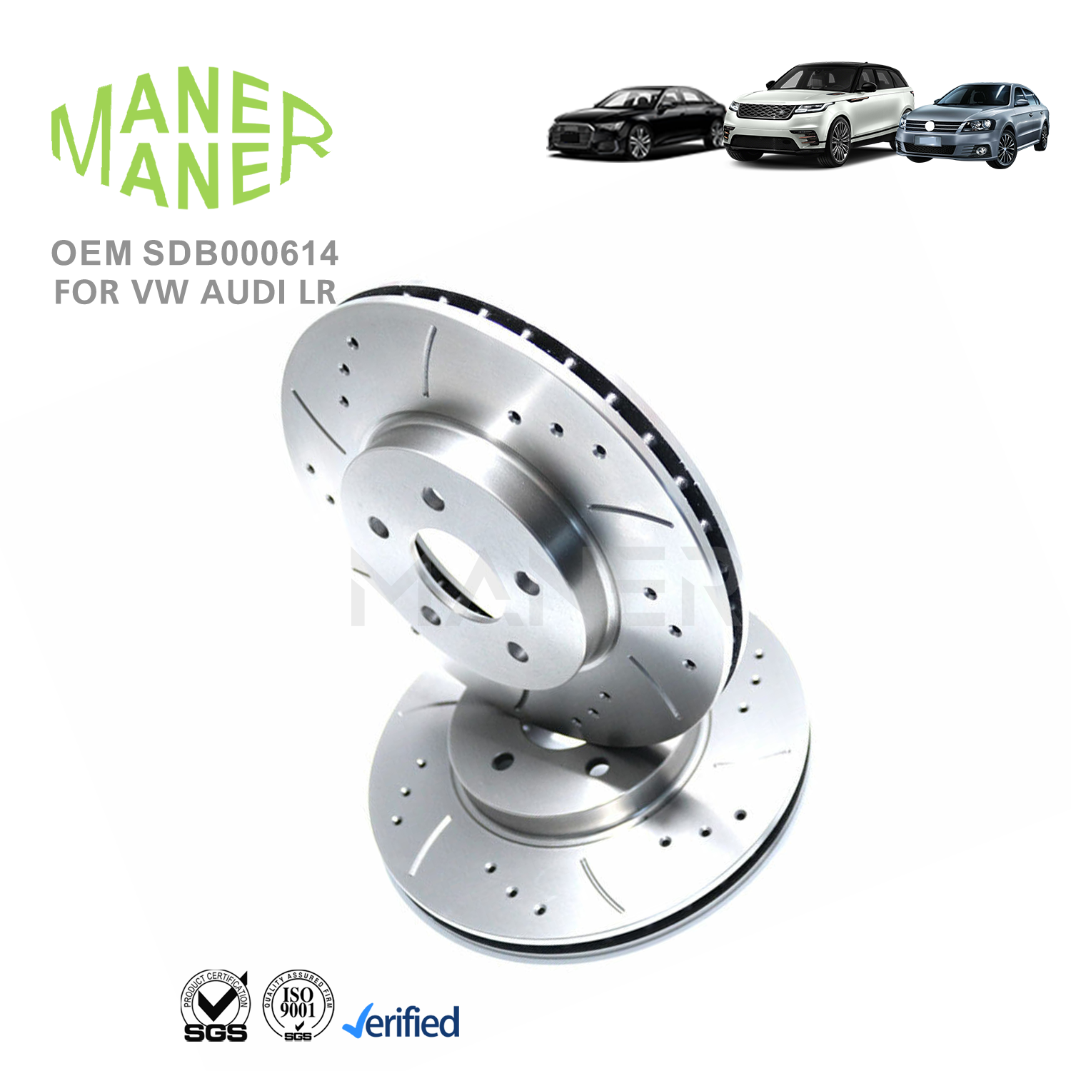 MANER SDB000614 SDB000613 SDB000612 Auto Brake Systems Front Wheel Brake Disc for Range Rover Sport 2005-2013 Safe and Reliable