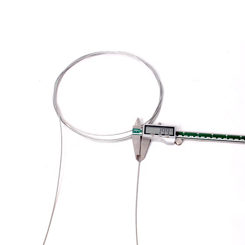 Factory Sales Diameter 1.0mm-3.0mm Small Specification Wire Rope, Structure 7X7S Galvanized Steel Cable Control Internal Cable B