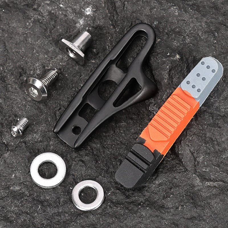 LeBycle Lightweight High-Performance Racing Matte Finish MTB Road Bike Brake Pads C-Brake Caliper Pad for Aluminum Alloy Ring