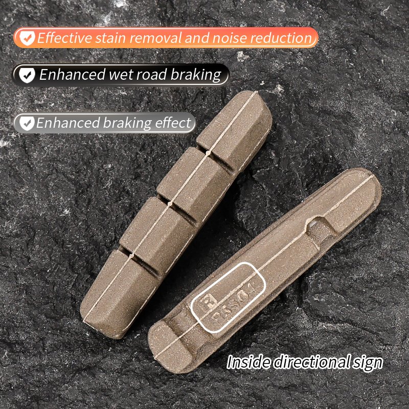 LeBycle Lightweight High-Performance Racing Matte Finish MTB Road Bike Brake Pads C-Brake Caliper Pad for Aluminum Alloy Ring