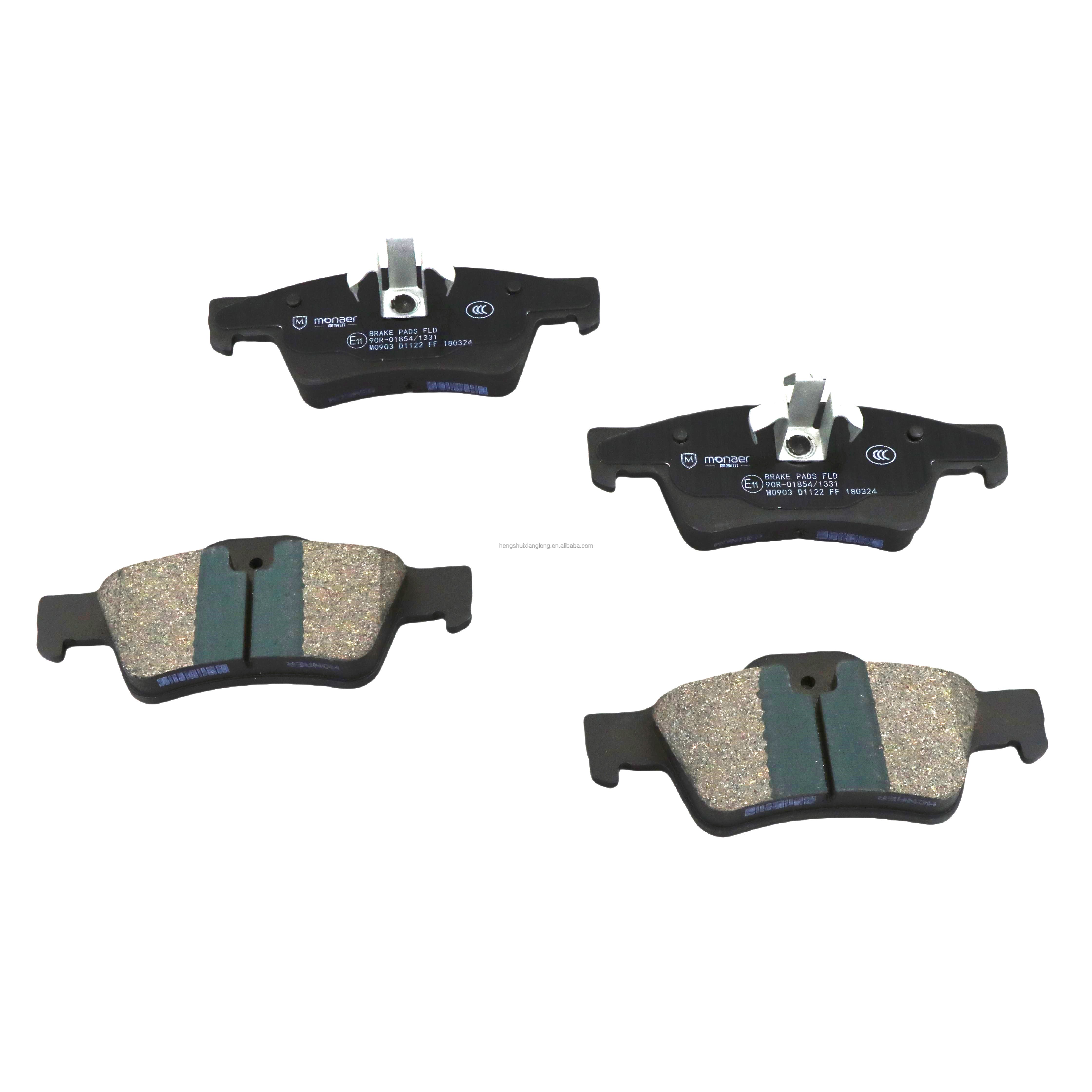 High Quality Monaer Ceramic Brake Pads D1122 Low Sinking Wear-resistant and High Temperature Resistant