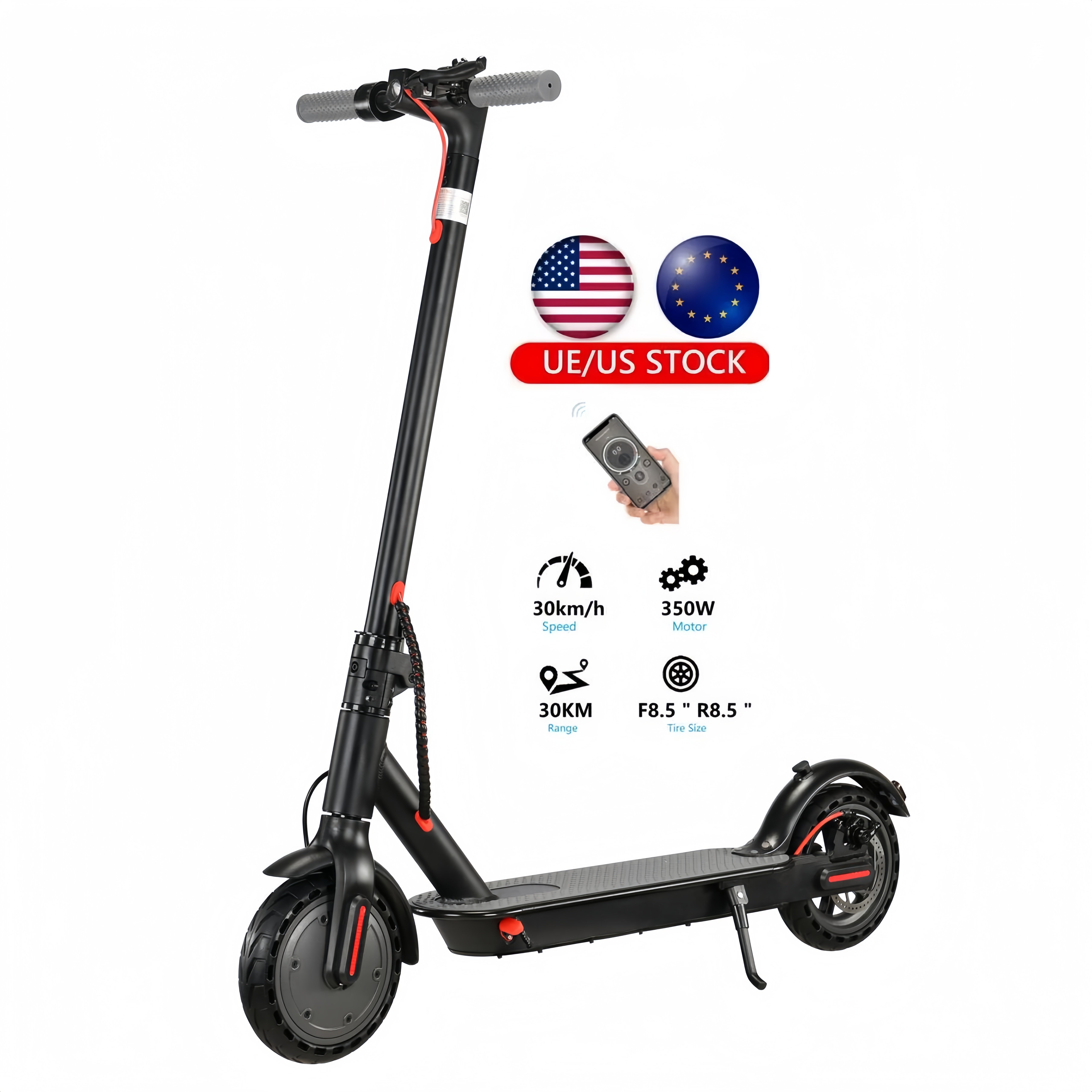 Cheap Price 350W 36V 10.4Ah Fast Foldable Electric Scooter Import Portable Folding Adult Electric Scooter From China