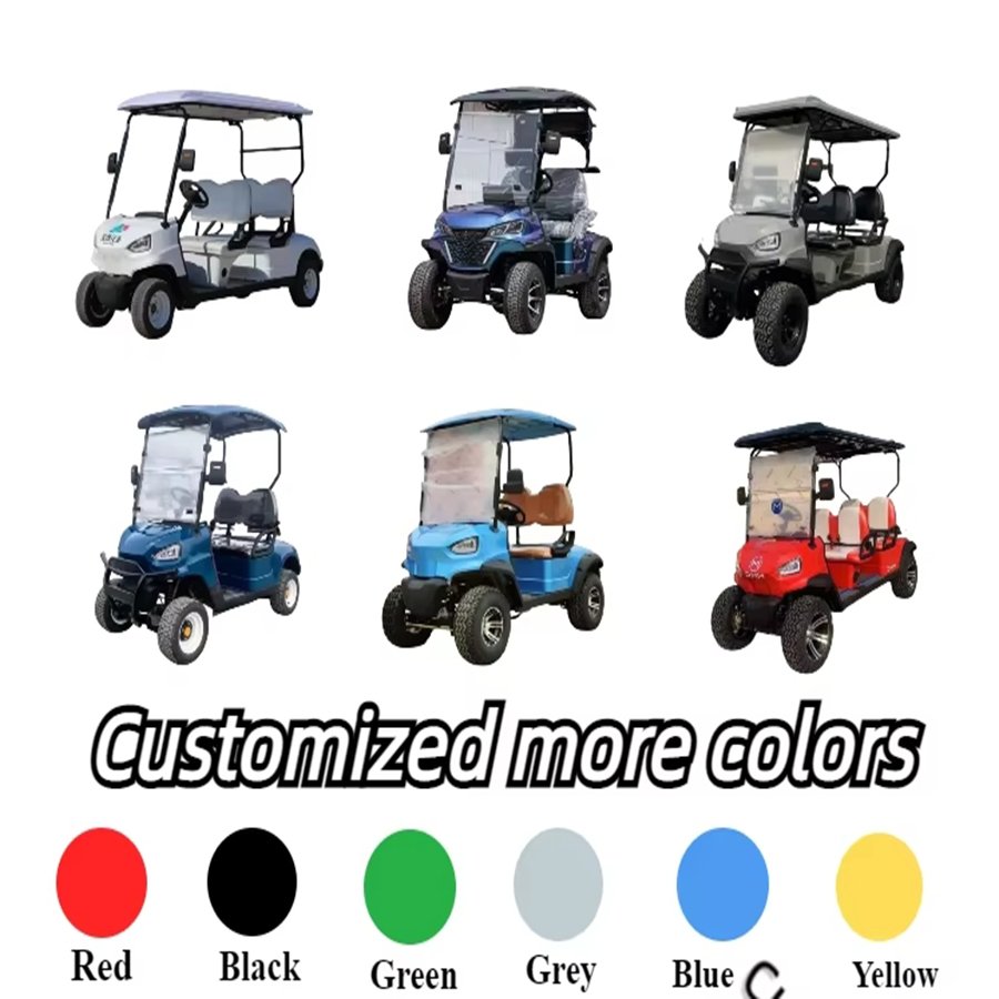 New Stylish High Quality 4-Seater Off-Road Electric Golf Cart High Power US Best Price EEC/DOT Certificate 8 Passenger Capacity