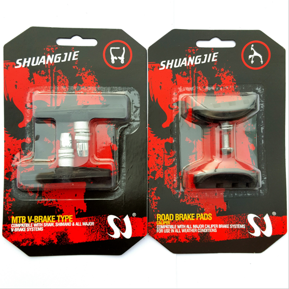 V00026900 Mountain Bike Bicycle Accessories Odorless Brake Pads V Brake Silent Brake Pads Riding Supplies
