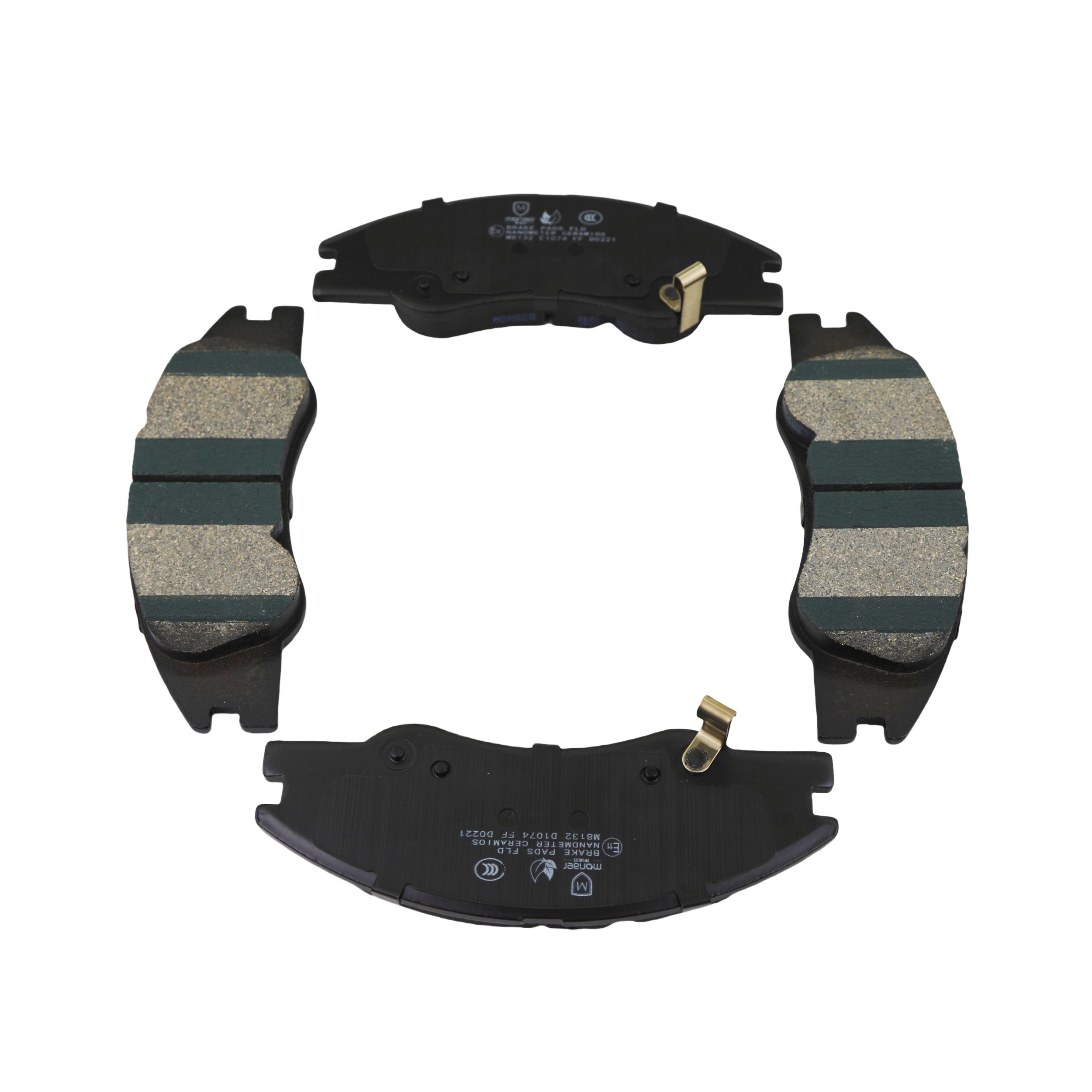 Monaer Brake Pads D1074 Ceramic Front Disc Brake Pad for Hyundai KIA