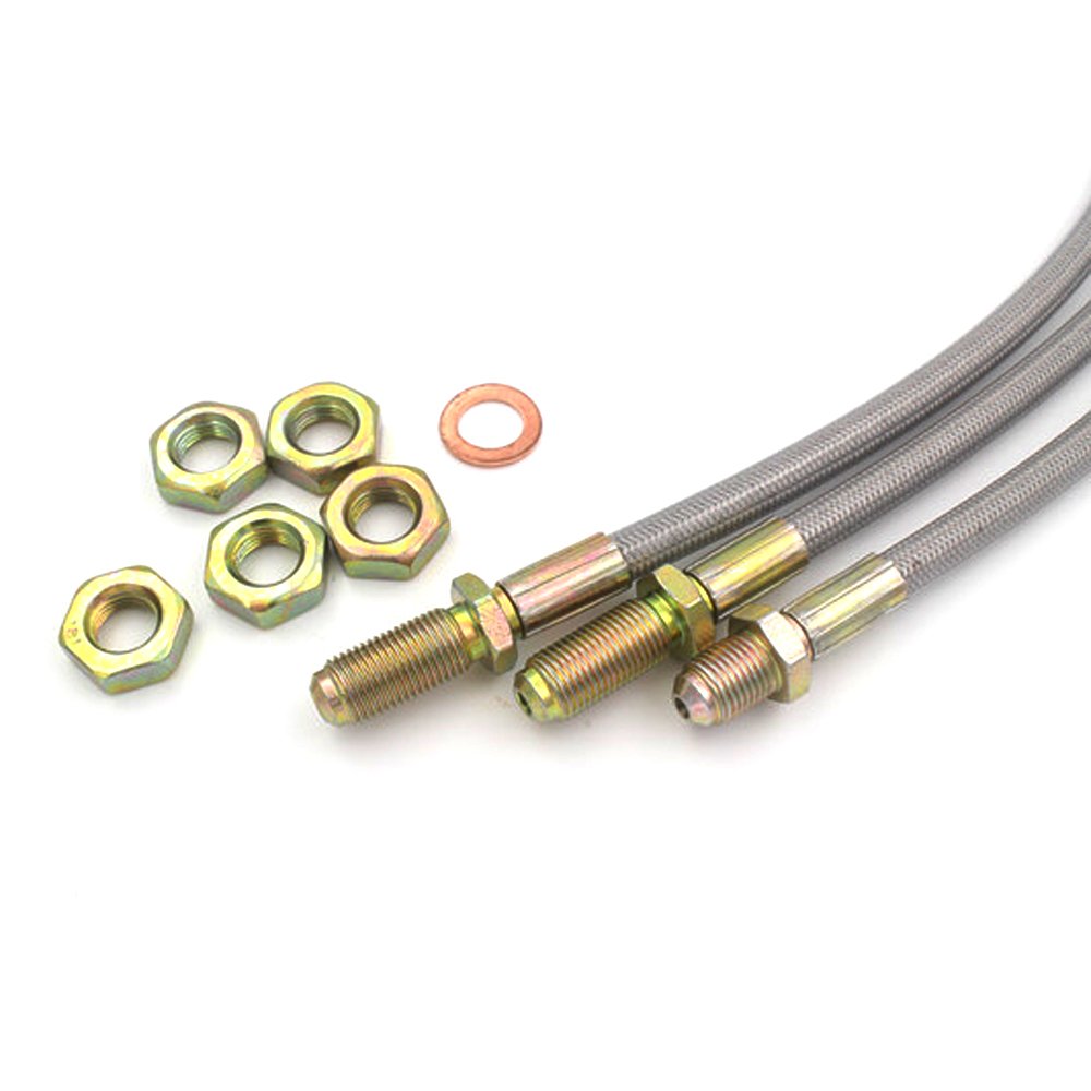 Universal Brake Hose PVC TPU Protective Layer Stainless Steel Wire Weaving PTFE Inner Core for Lift Tuning Brake Systems