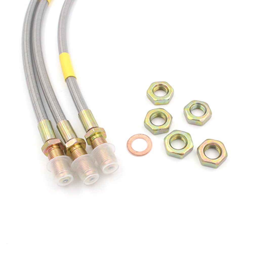 Universal Brake Hose PVC TPU Protective Layer Stainless Steel Wire Weaving PTFE Inner Core for Lift Tuning Brake Systems