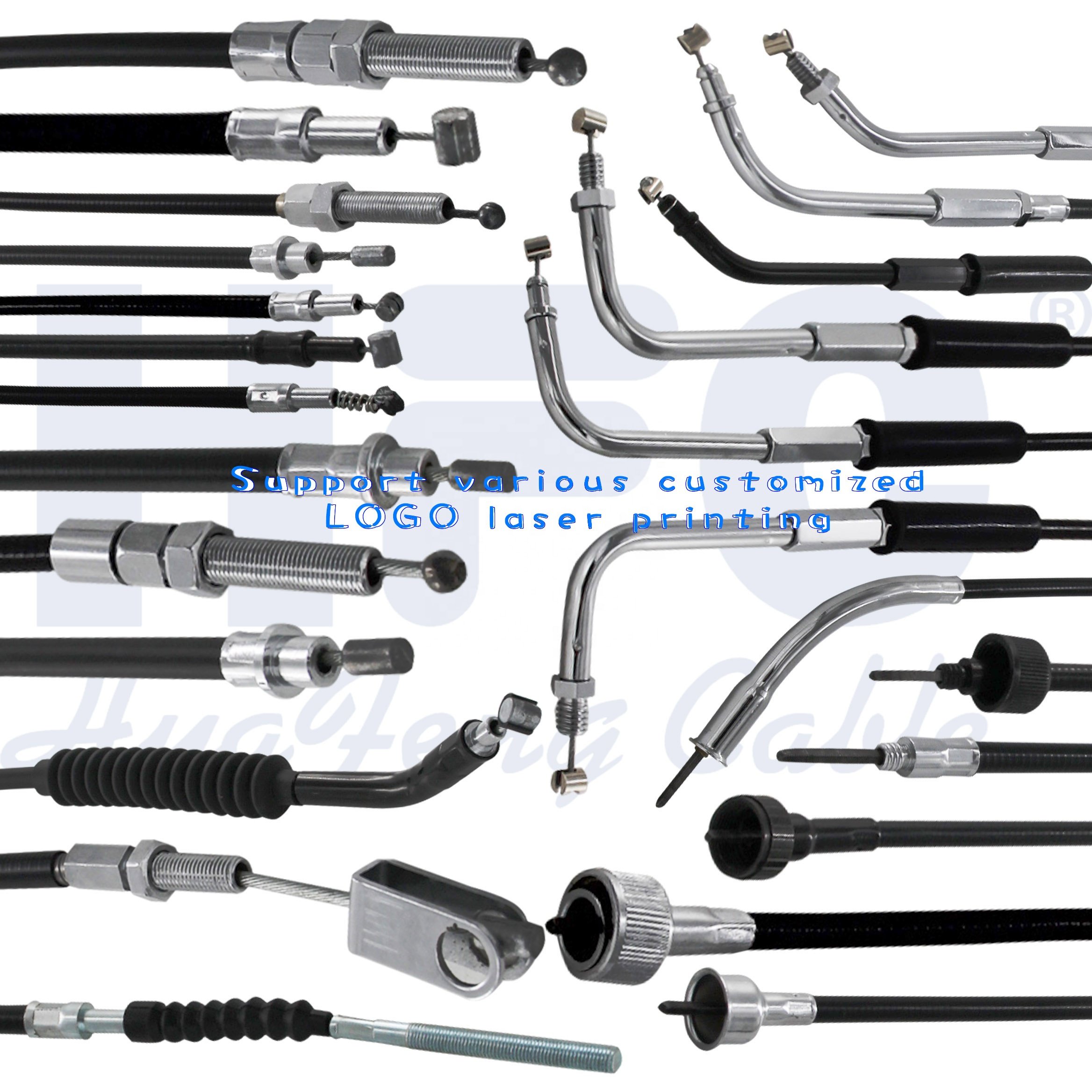 Free Sample Factory Made Motorcycle Brake Cables Speedometer Cable for Motorbike Clutch Brake Choke Throttle Cable