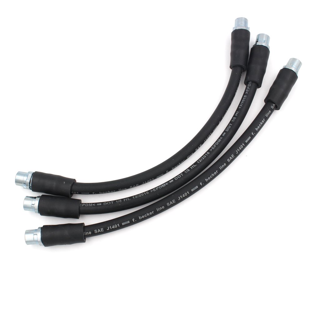 M10X1 Thread Female Ending Fitting Sae J1401 Compliant Industrial Rubber Fuel Oil Hose Pipe for Autos Both Ending Brake Hoses