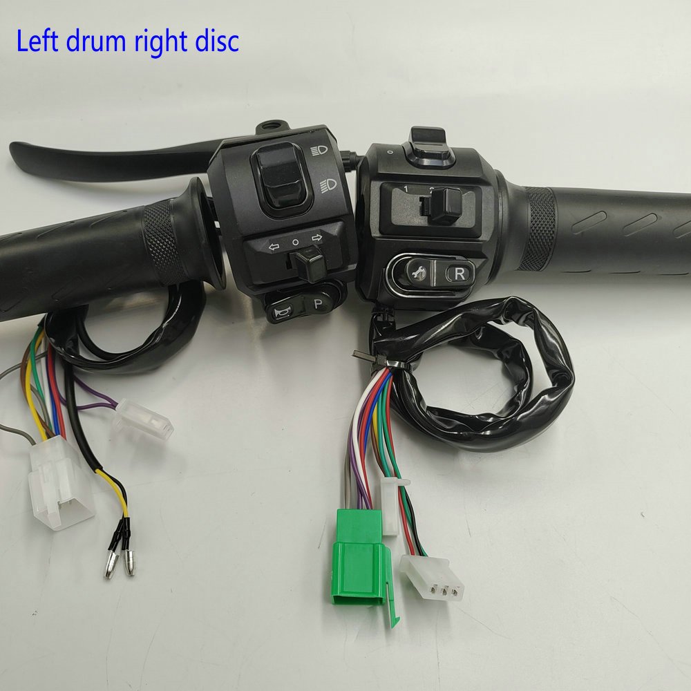 Electric Bicycle THROTTLE+Combination Switch Light+turning+horn+reverse+3 Gears BUTTON Assembly TRICYCLE Scooter CONVERSION PART