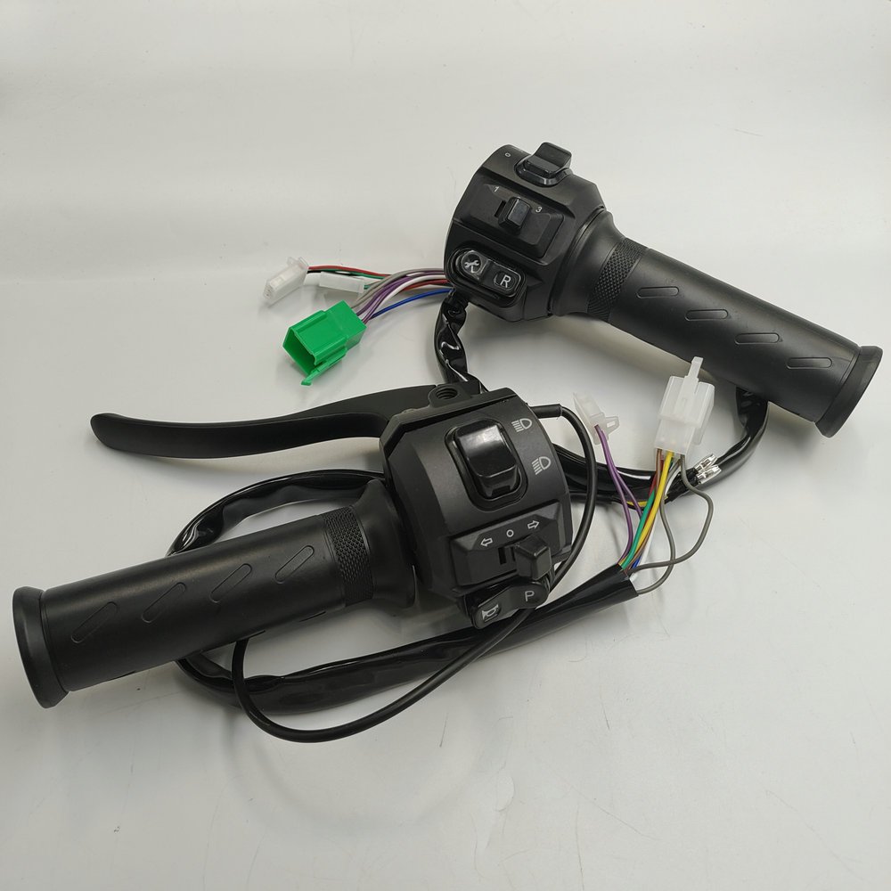 Electric Bicycle THROTTLE+Combination Switch Light+turning+horn+reverse+3 Gears BUTTON Assembly TRICYCLE Scooter CONVERSION PART