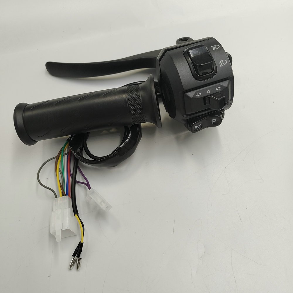 Electric Bicycle THROTTLE+Combination Switch Light+turning+horn+reverse+3 Gears BUTTON Assembly TRICYCLE Scooter CONVERSION PART
