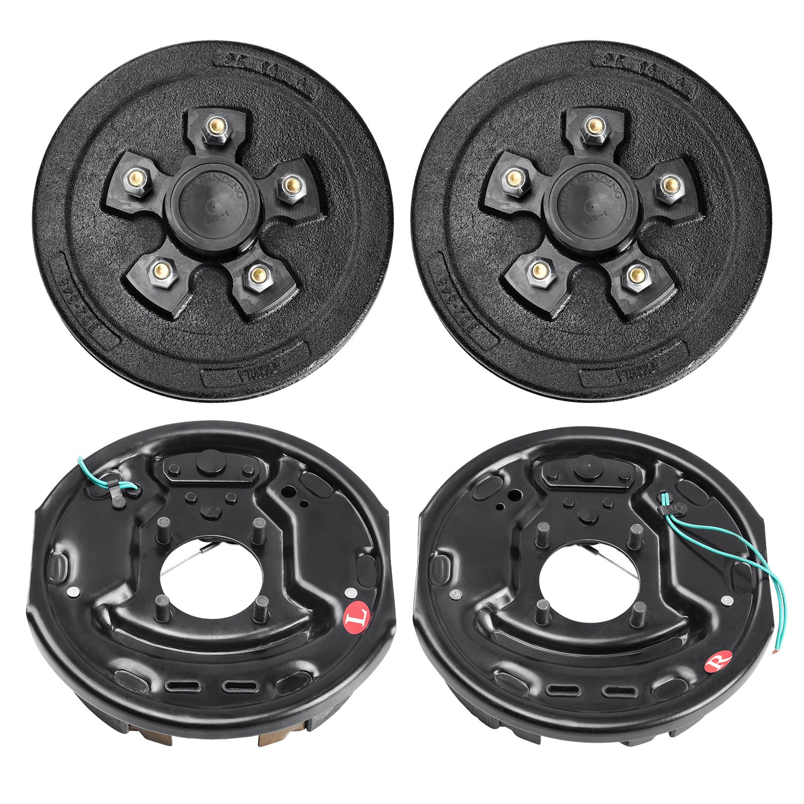 Drum Brake Kit 10 Inch 12 Inch Electric Brake Assembly for Trailer