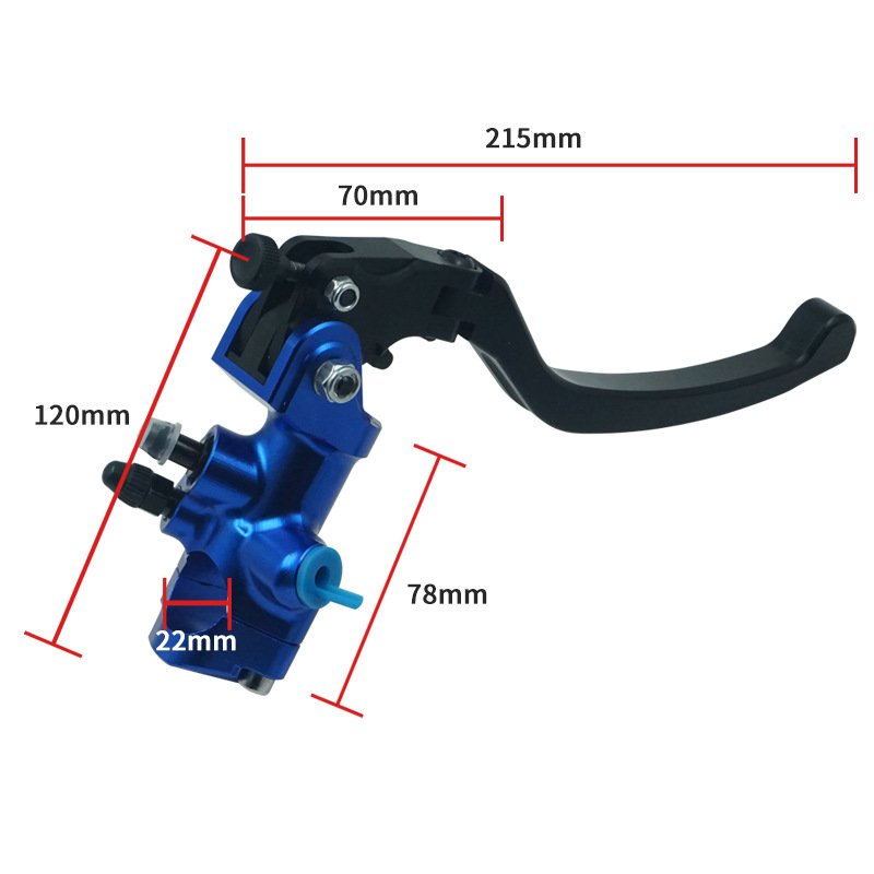 Motorcycle Universal Large Cup CNC Brake Pump Clutch Cable Lever Radial Main Cylinder Pump Tank for Honda Yamaha Kawasaki Suzuki