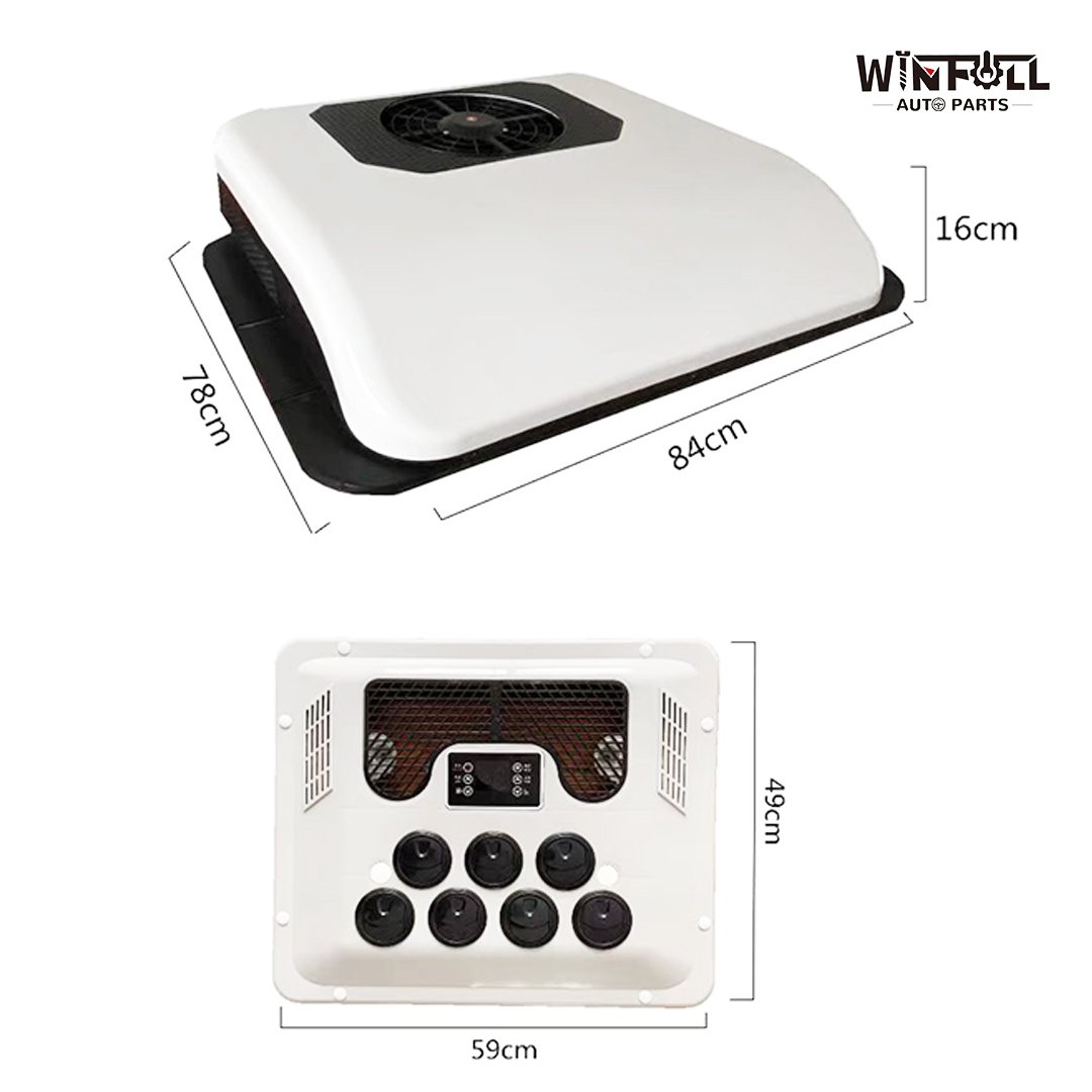 Universal 12V RVs Rooftop Electric air Conditioner Camper Air Conditioner RV AC Unit Cooling
