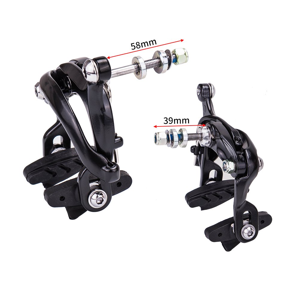 ZTTO Bicycle Right Side Pull Brake Set C Calipers Rim Brake for Folding Bike 16inch 18inch S M P Handlebar E L R Universal