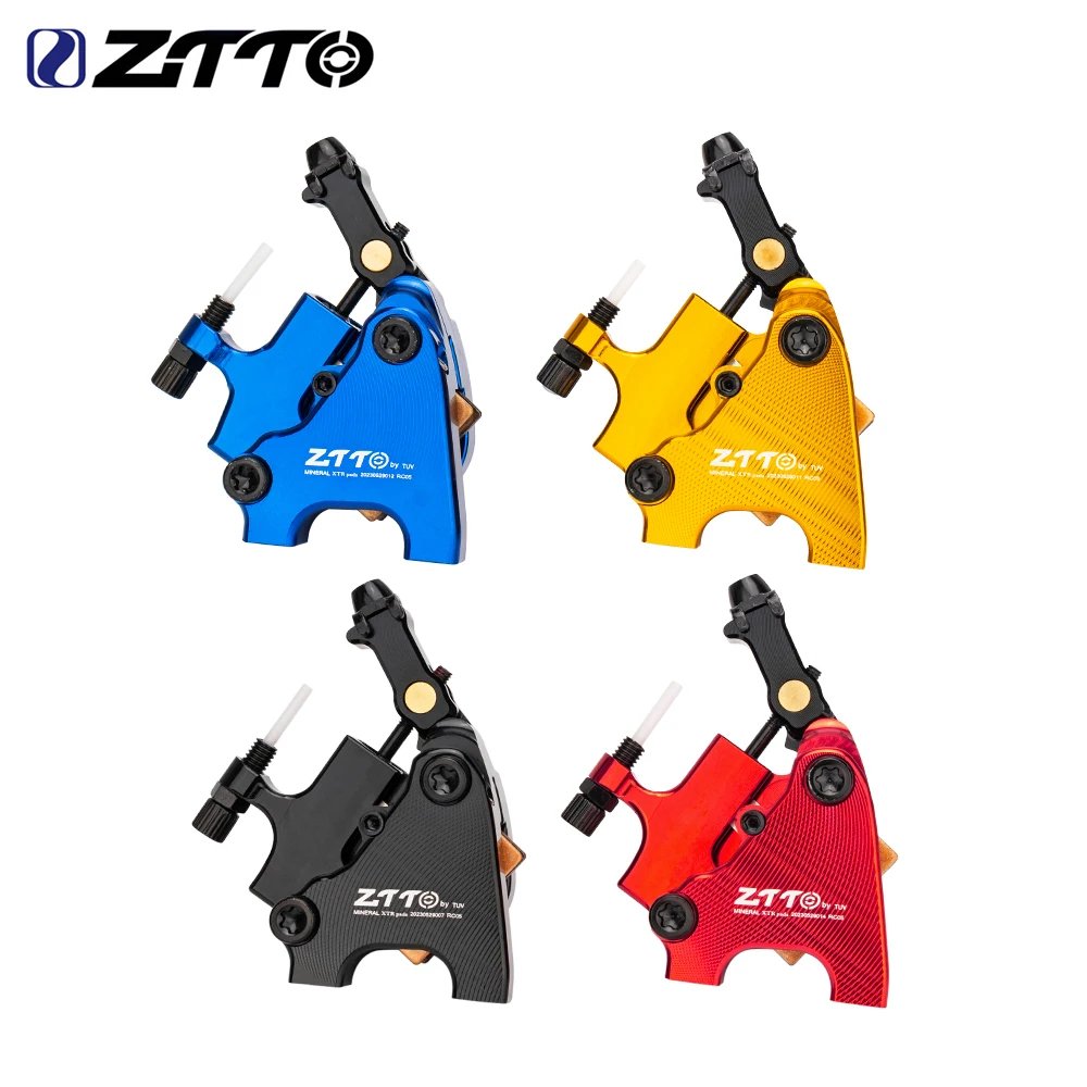 ZTTO Road Bike Line Pulling Hydraulic Disc Brake Calipers Flat Mount Front Rear CX Road Bicycle Disc Brake Rotor 140 160MM