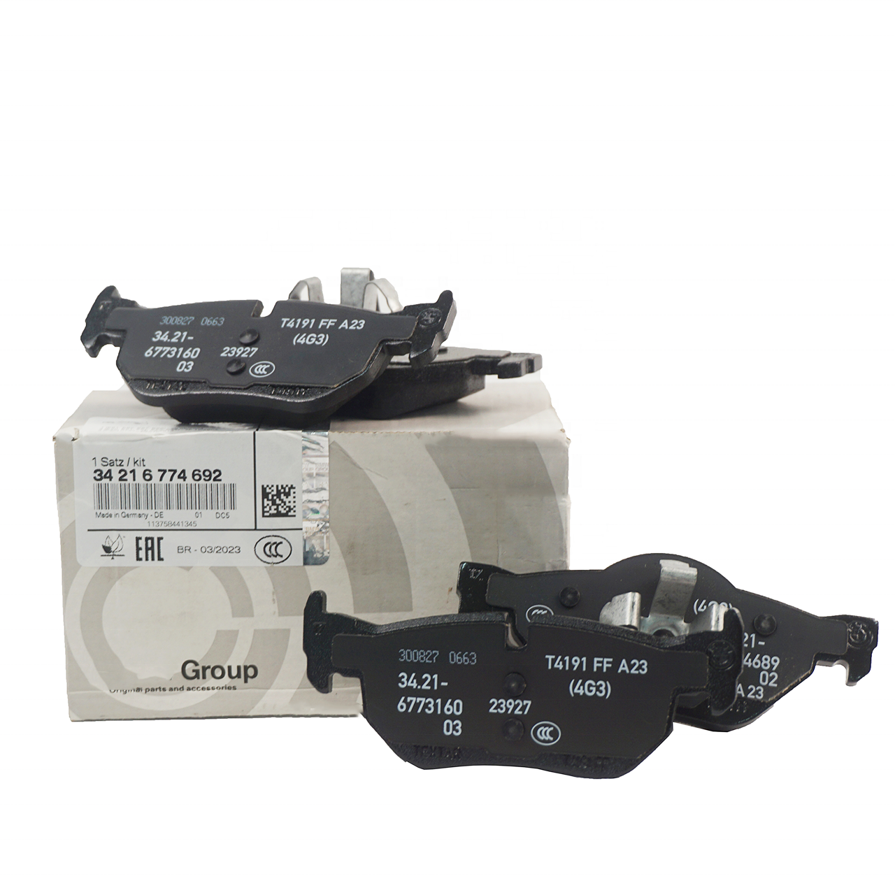Genuine New OEM Factory Price Rear Brake Pad 34216774692 for BMW E81 E82 E90 E84 F30 High Quality Brake Pad