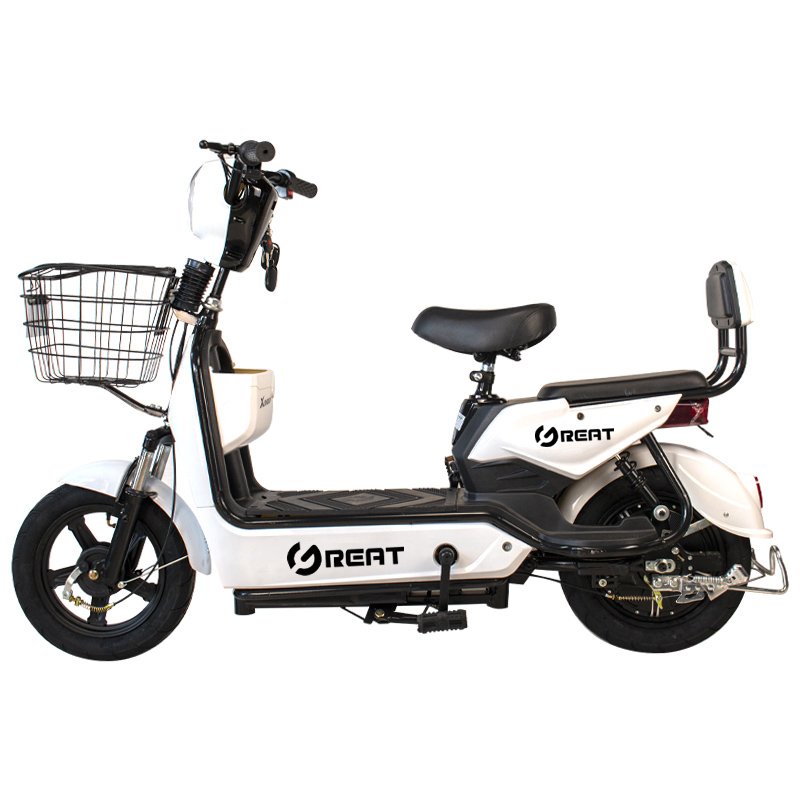 New Design 350W Brushless 2-Seater E-Bike with Turn Signals Smart Electronic Sensor Bluetooth Integrated 48V Battery Good Price