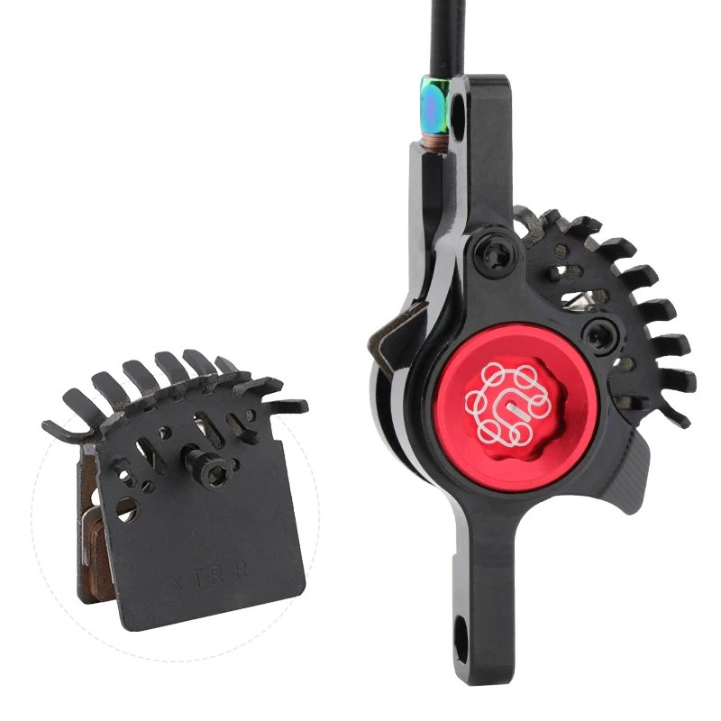 IIIPRO Ultra Light Mountain Bike 2 Piston MTB Disc Brake Hydraulic Brake Aluminum CNC Bicycle Disc Brake Sets XTR M6100 MT200