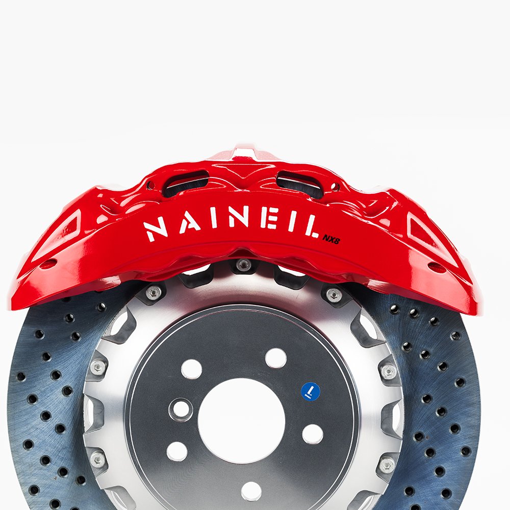 Naineil Upgrade Brake Systems Racing 1 Piece Forged 8 Piston Brake Caliper 8 Pot Big Brake Kit for vw Golf Mk5 Mk6 gti Mk7r Mk8