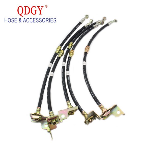 SAE J1401 OEM Rubber Motorcycle Brake Hose With Fitting