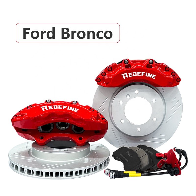 Off Road 6 Piston Front Brake Calipers Modified Brake Kits for Ford Bronco Jeep Wrangler Land Rover Defender Toyota Land Cruiser